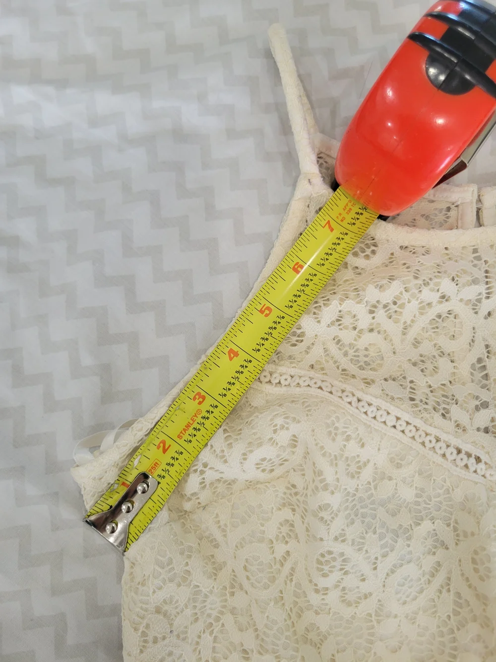 Iz Byer Cream Lace Bodice Maxi with Olive Skirt - Picture 10 of 14